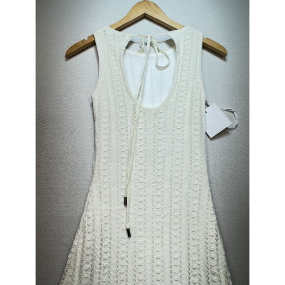 NWT Minkpink Women's Tinsley Knit Midi Dress XS Sleeveless Textured Open Back - Picture 14 of 16